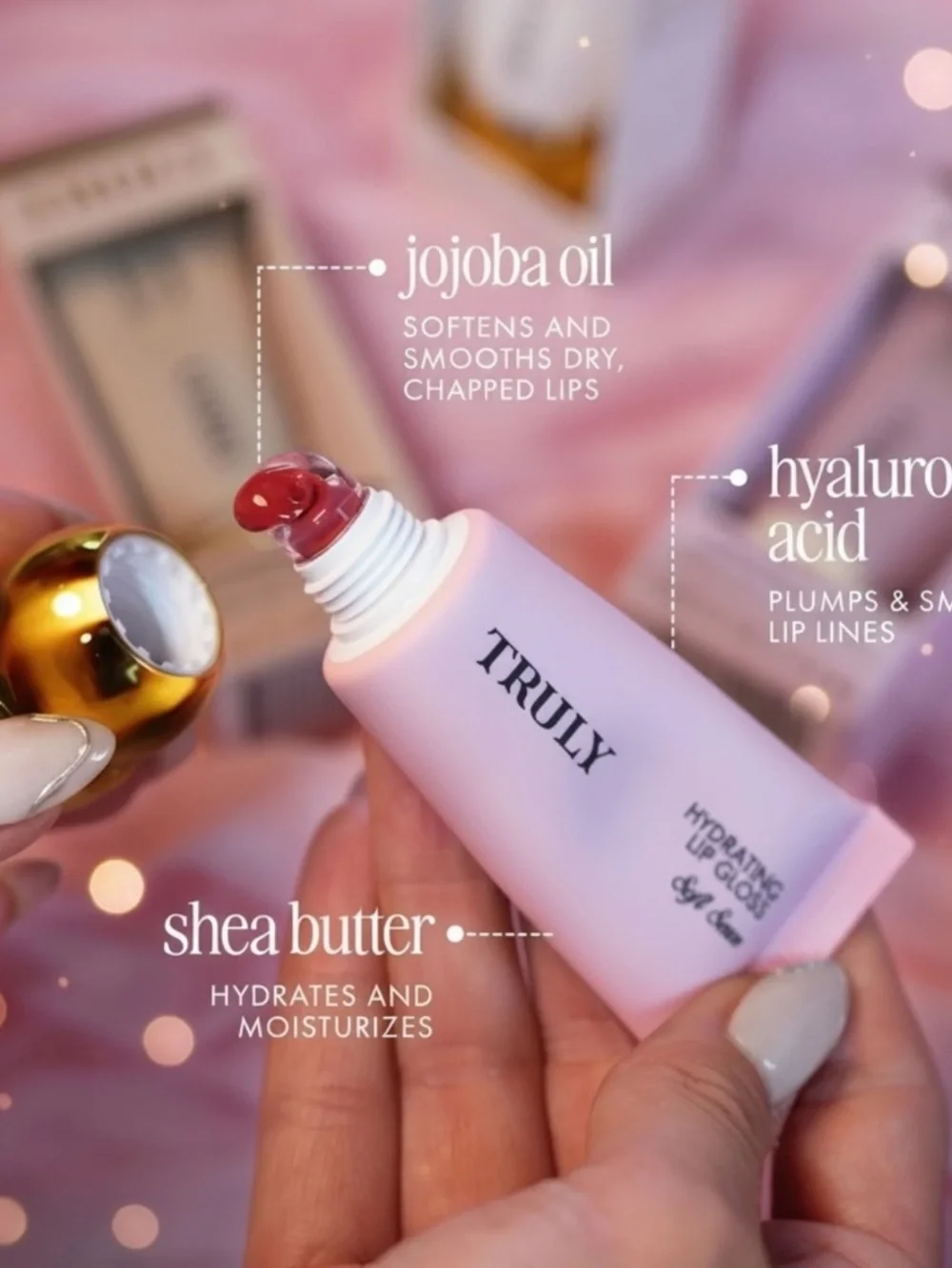 Truly Soft Serve Lip Gloss Rosy Pink 13ml Full Size Hyaluronic Acid NEW $29
